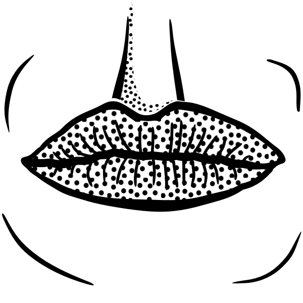 SVG Line art mouth