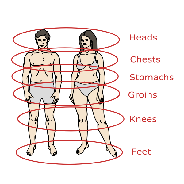 SVG Line-drawing of a human man