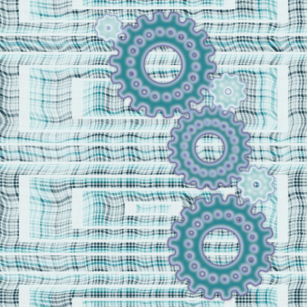 SVG Line pattern and gear shapes