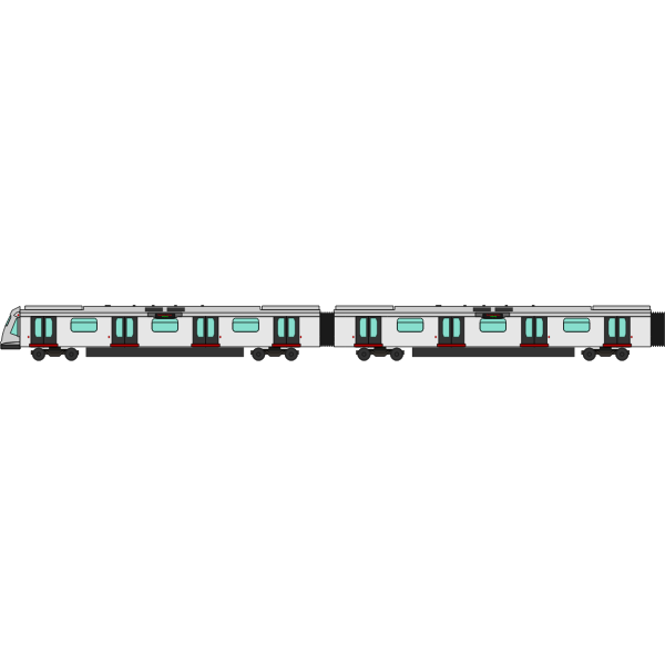 SVG Line train vector image