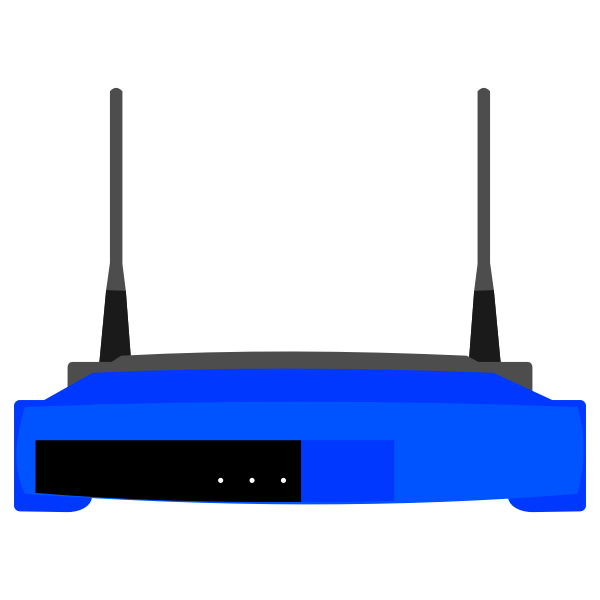 SVG Linksys SE2800 wireless router vector image