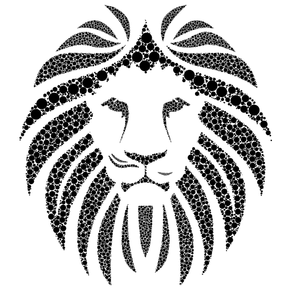 SVG Lion Circles