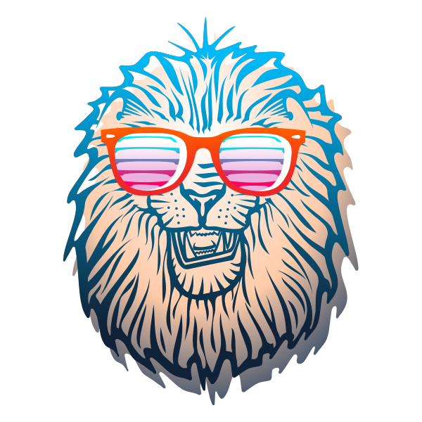 SVG Lion head