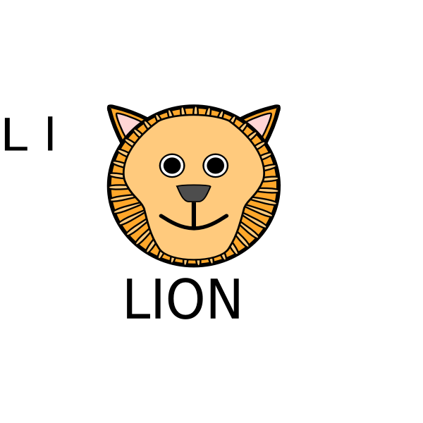 SVG Lion head