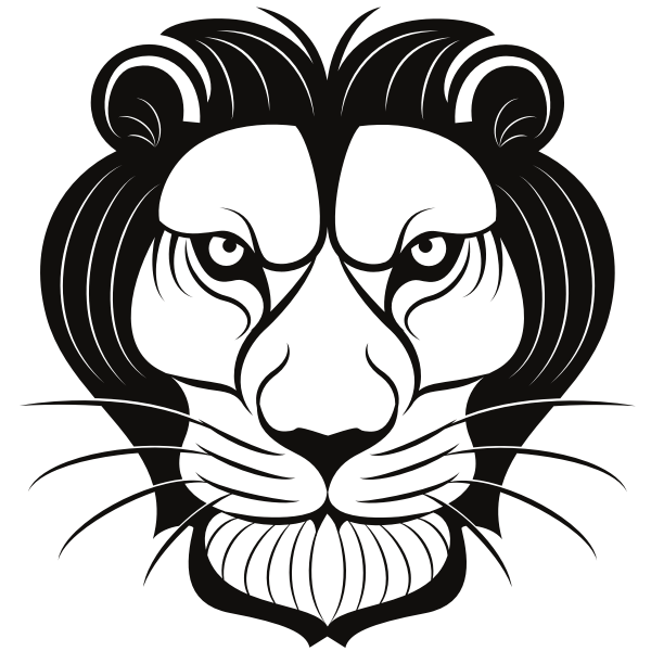 SVG Lion head clip art