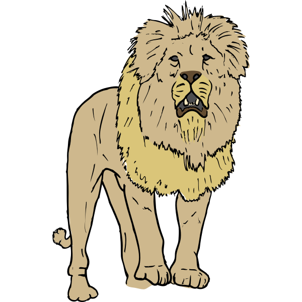SVG Lion illustration