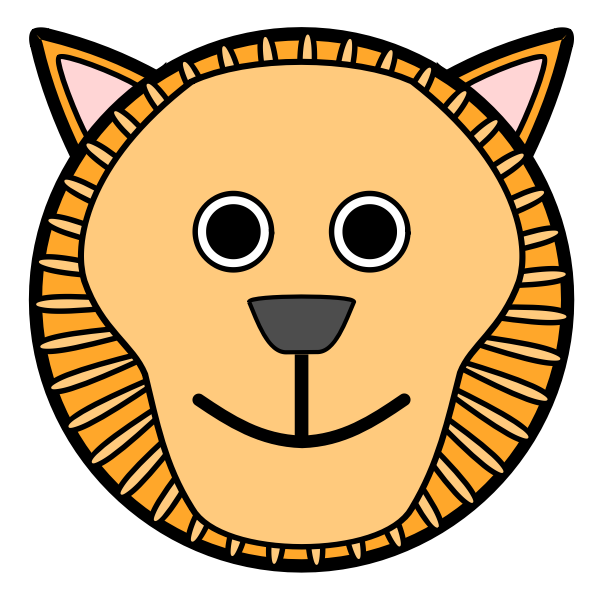 SVG Lion illustration image