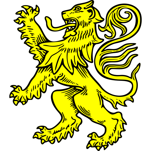 SVG lion rampant