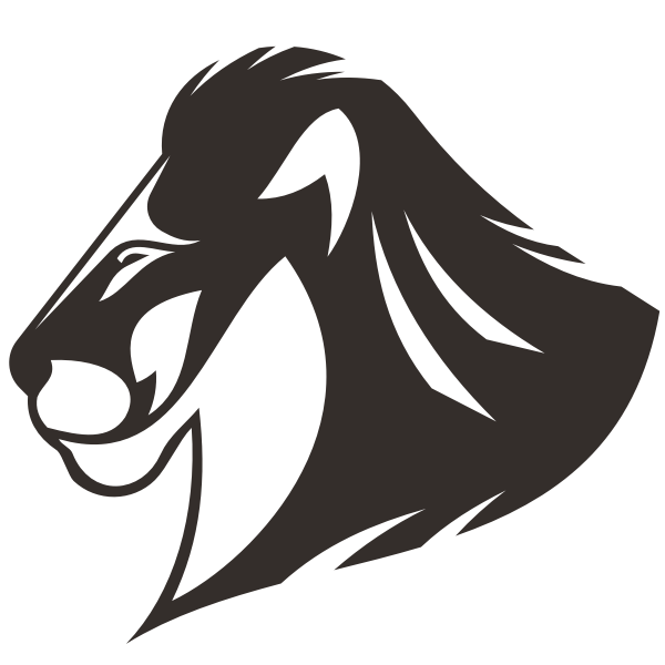 SVG Lion silhouette graphics