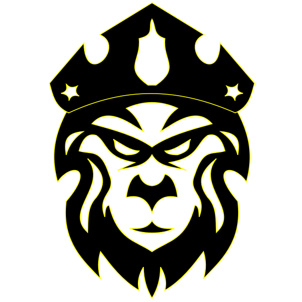 SVG Lion039s head vector clip art