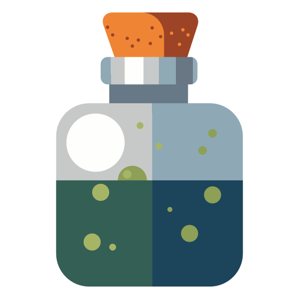 SVG liquid in a jar