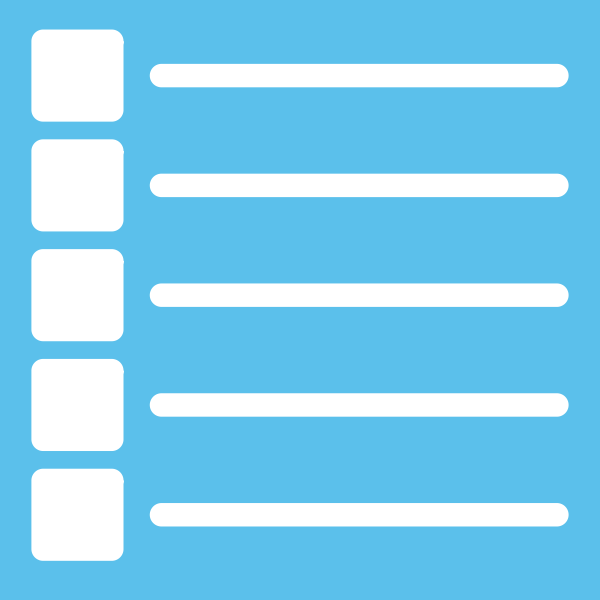 SVG List icon