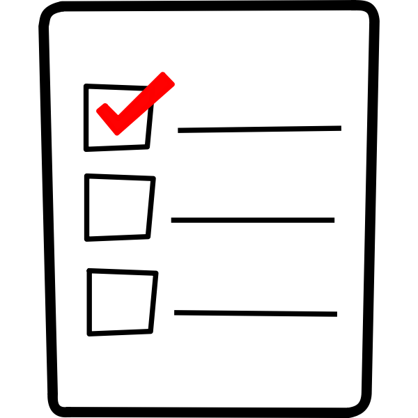 SVG List vector icon