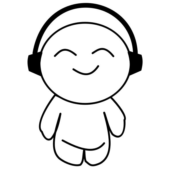 SVG Listening to music