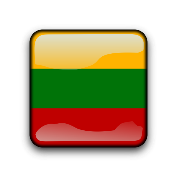 SVG Lithuania vector flag button