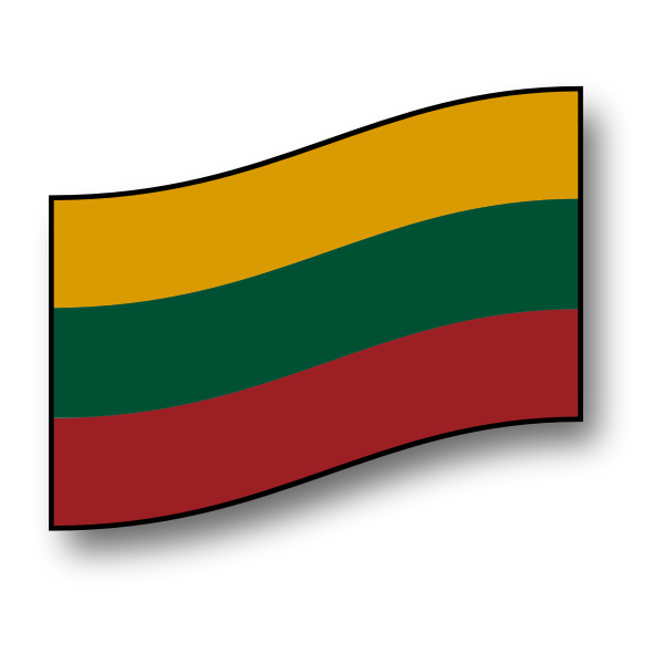 SVG Lithuanian flag vector