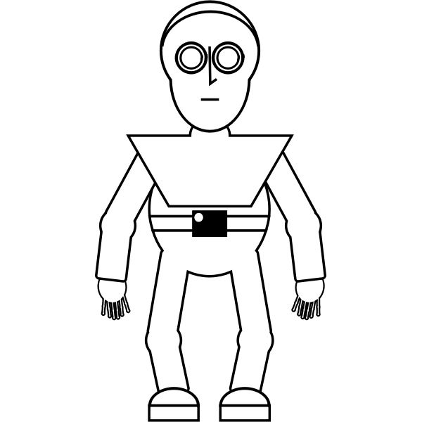 SVG Little alien illustration