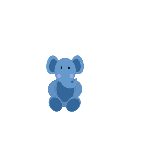 SVG Little Baby Elephant