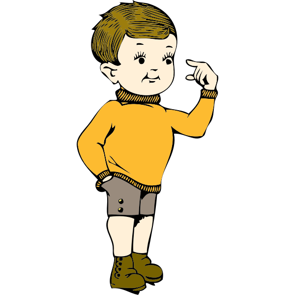 SVG little boy