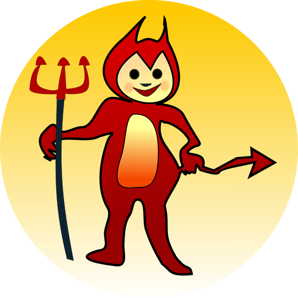 SVG Little devil icon vector clip art