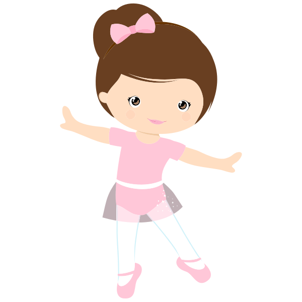 SVG Little girl ballerina