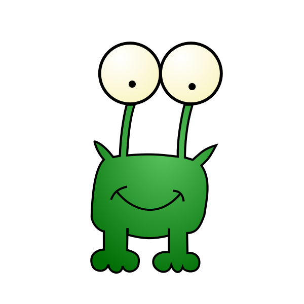 SVG Little green monster