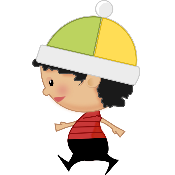 SVG Little kid running