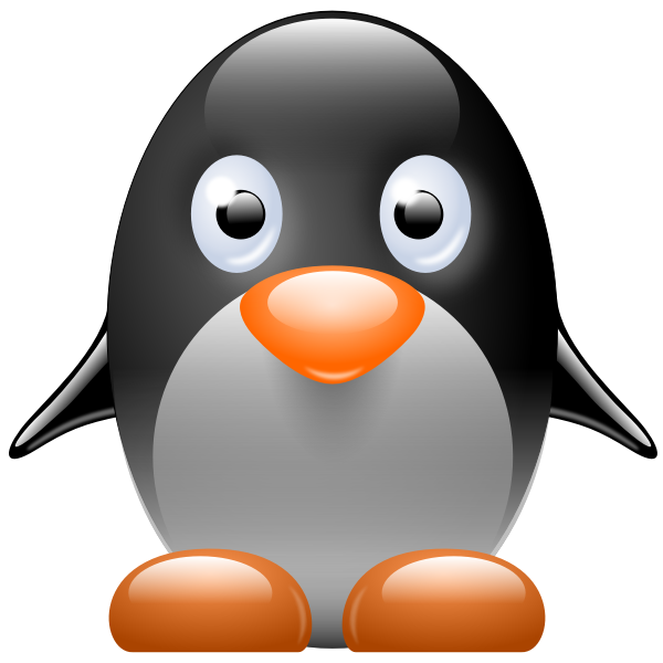 SVG Little penguin vector image