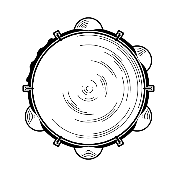 SVG Little percussion silhouette
