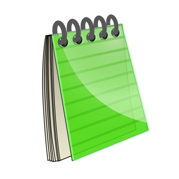 SVG Little spiral notebook