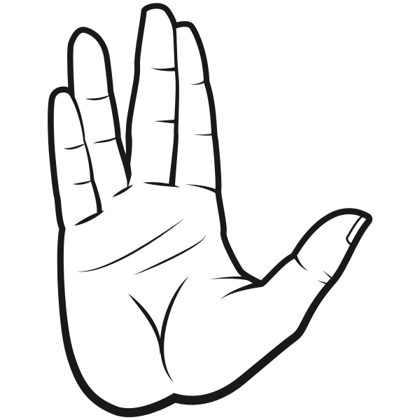 SVG Live long and prosper