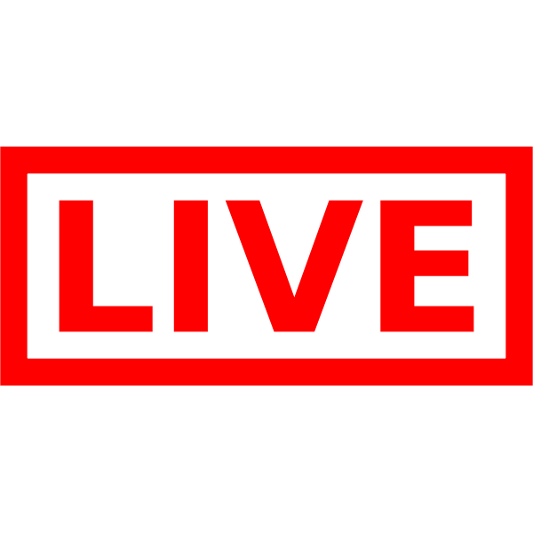 SVG Live stamp vector drawing
