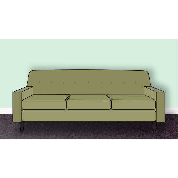 SVG living room scene