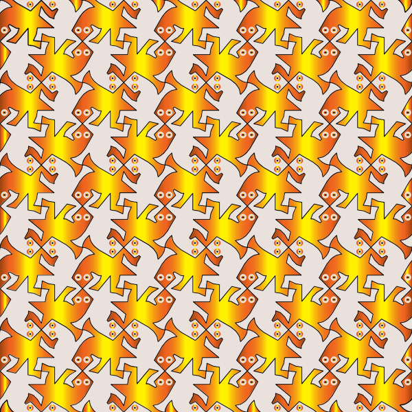 SVG Lizards on wallpaper