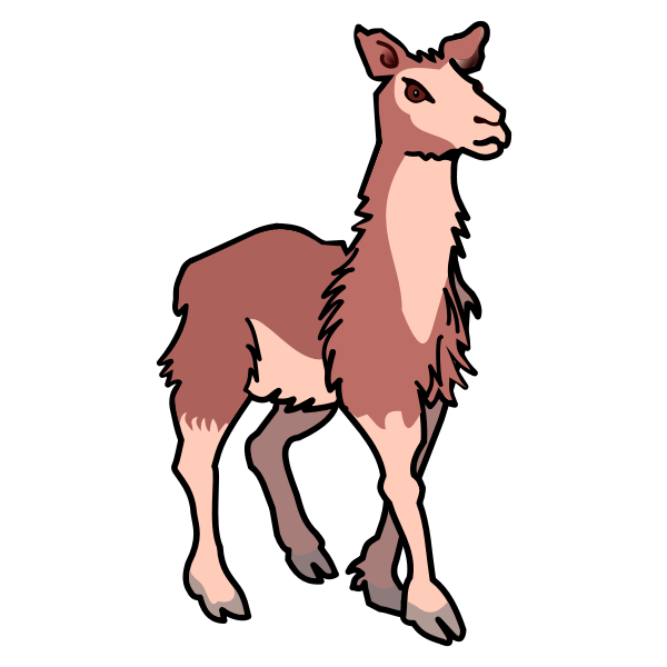SVG llama vector illustration