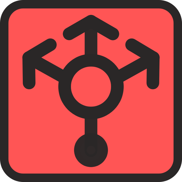 SVG Load balancer red and black icon vector image