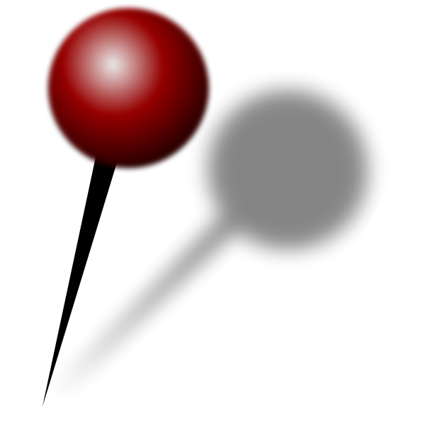 SVG Location pin with shadow vector image