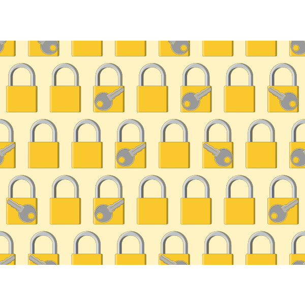 SVG Lock and key pattern