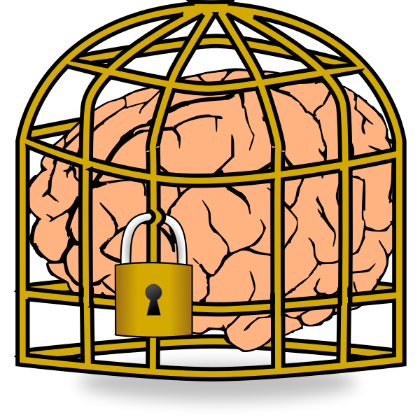 SVG Locked brain
