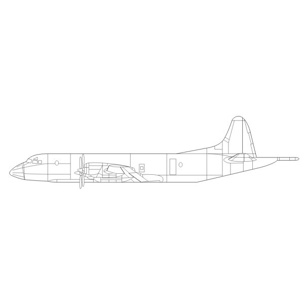 SVG Lockheed P-3 Orion aircraft illustration
