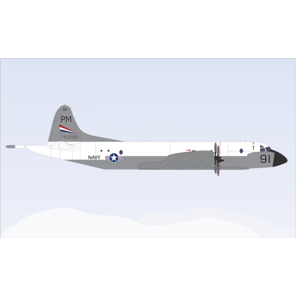 SVG Lockheed P-3 Orion airplane