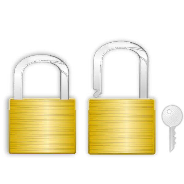 SVG Locks and key vector illustration