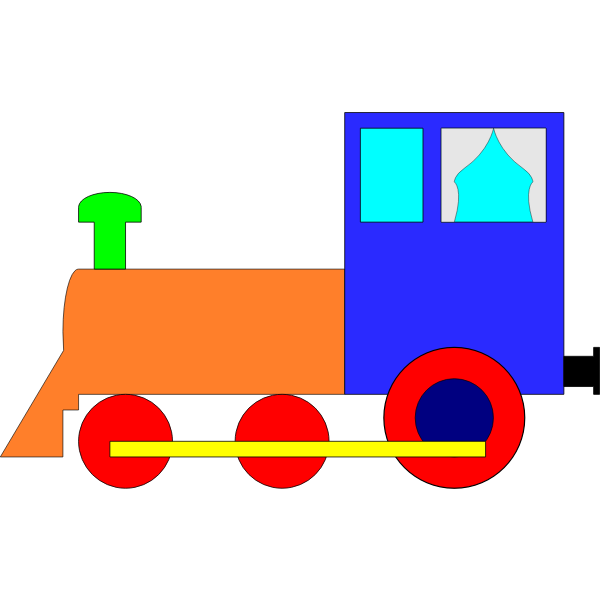 SVG Locomotive cartoon graphics