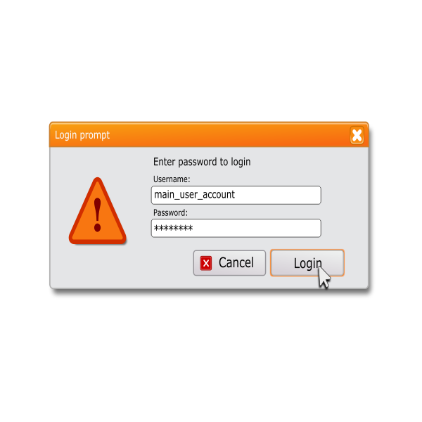 SVG Login Window