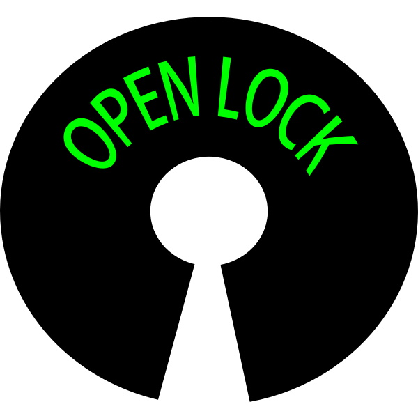 SVG Logo open lock