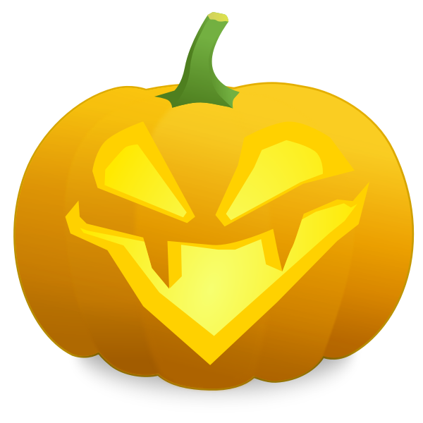 SVG LOL pumpkin vector drawing