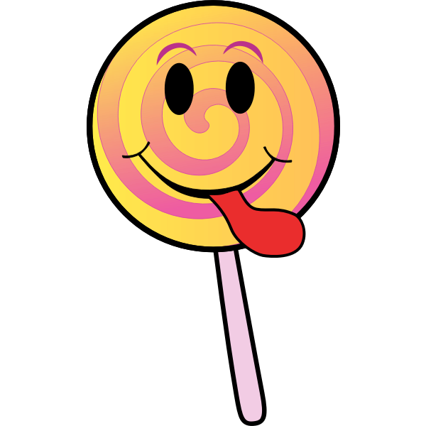 SVG Lollipop smiley