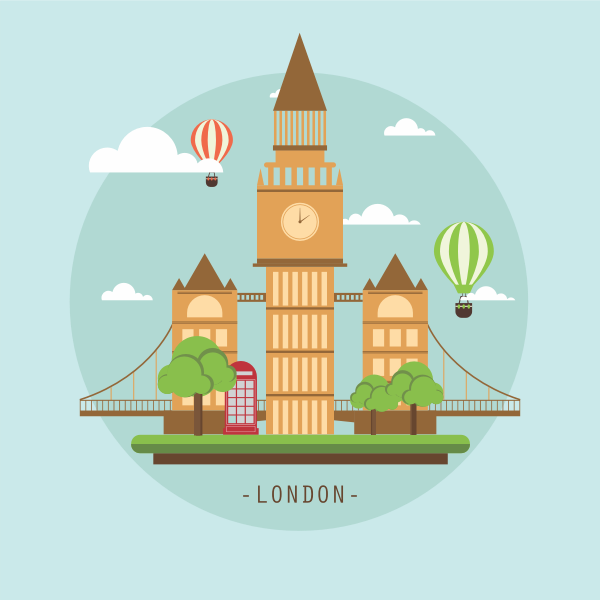 SVG London landmarks