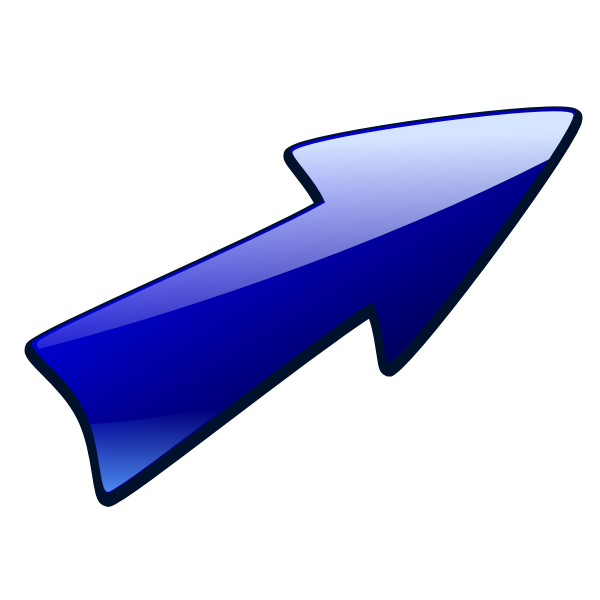 SVG Long blue arrow image
