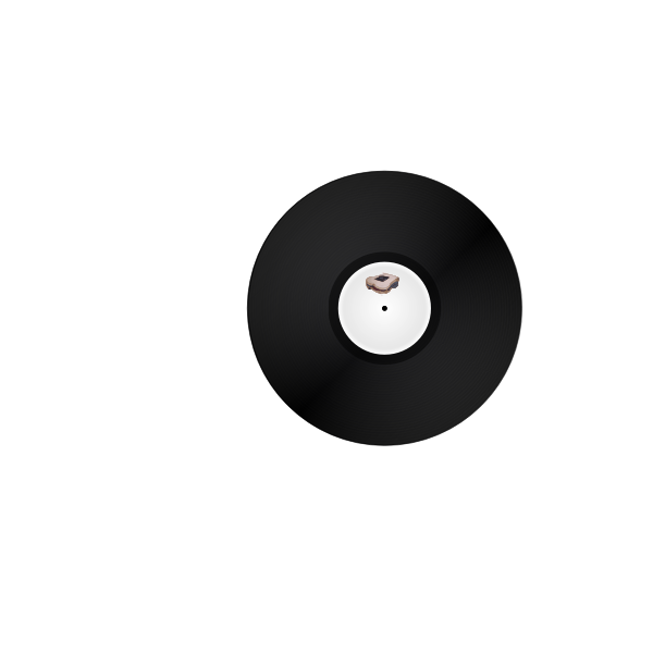 SVG Long play vinyl disc clip art